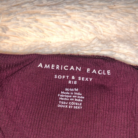 Burgundy strapless top - Picture 3 of 3